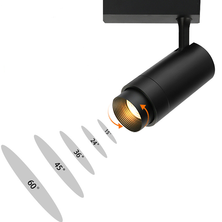 Adjustable Beam Angle LED Track Lights 10W-30W