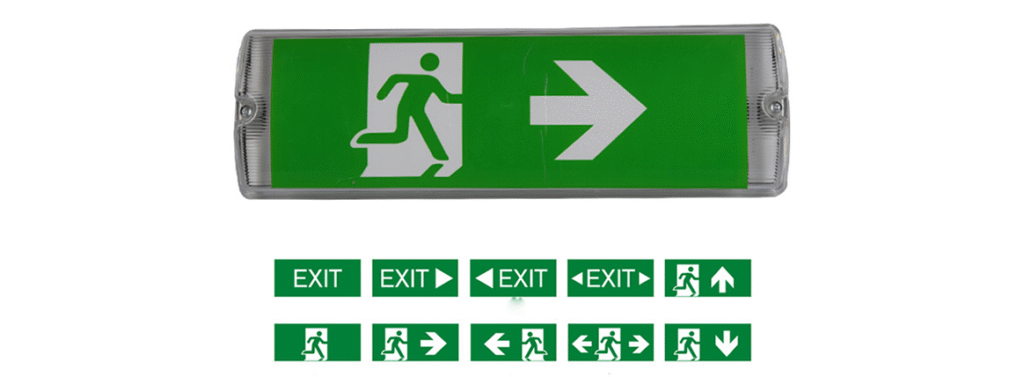 Non-maintained weatherproof surface LED luminaires